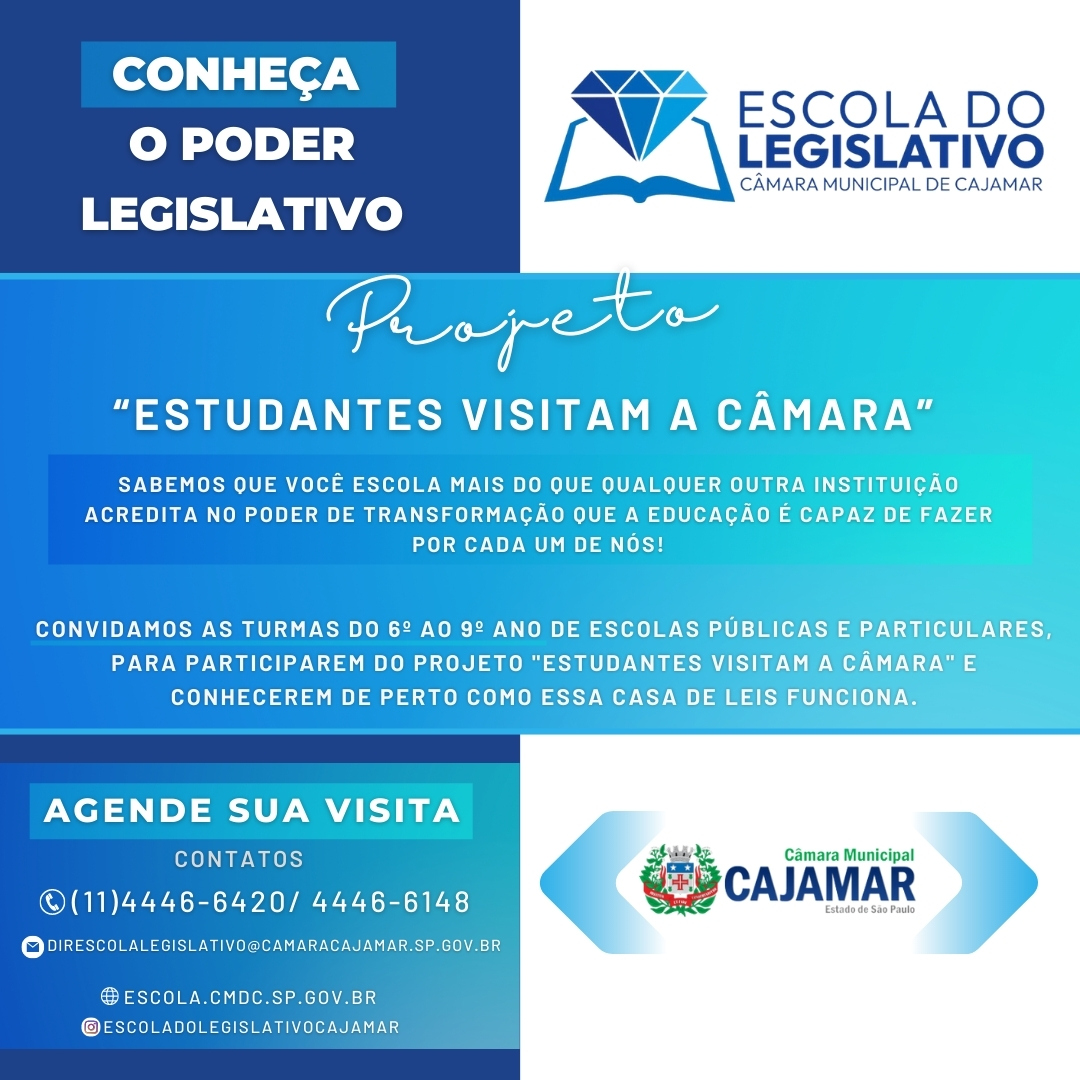 PROJETO JOVENS VISITAM A CÂMARA